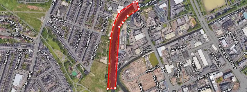 Map of utility report for The environment agency